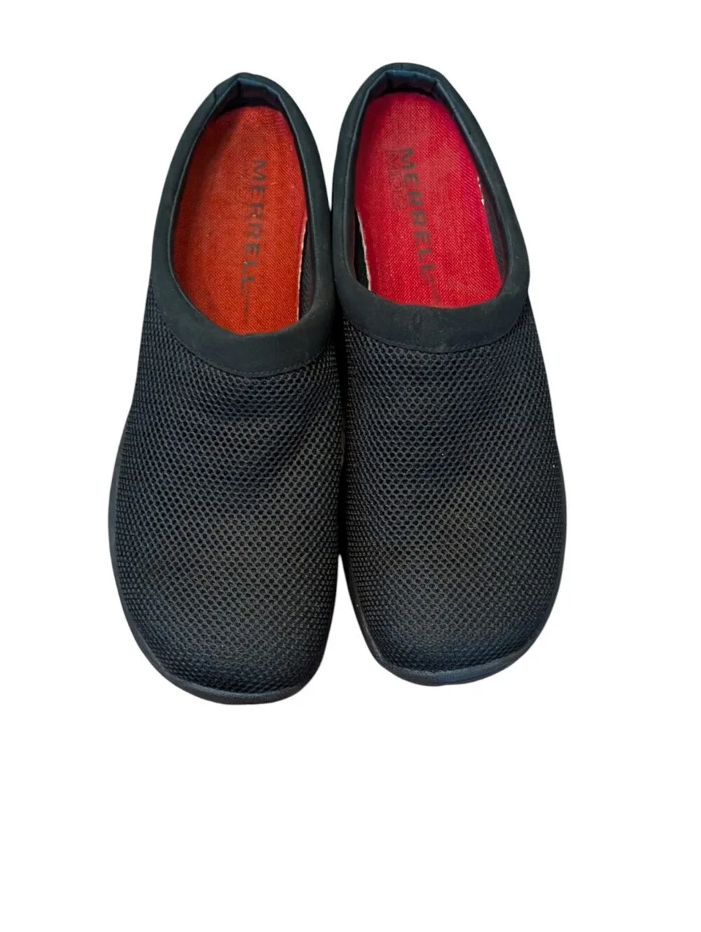 Merrell black Encore Breeze slip-on clogs breathable mesh performance men's 15